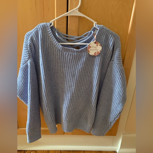 Pink Republic (Juniors) Blue Sweater Size Small - Picture 1 of 6
